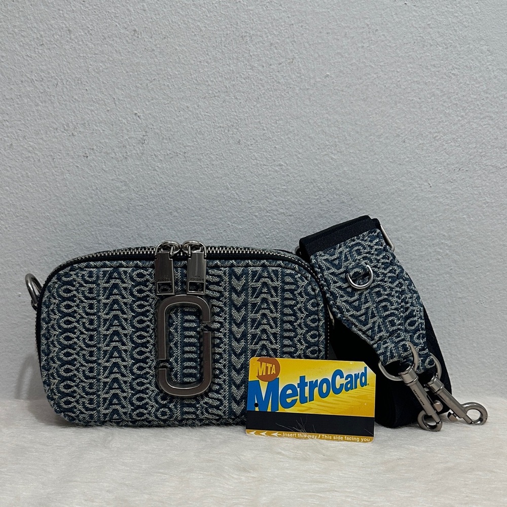 Brand New Marc Jacobs Snapshot in monogram denim